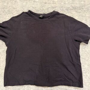 H&M Black Regular Fit T-Shirt